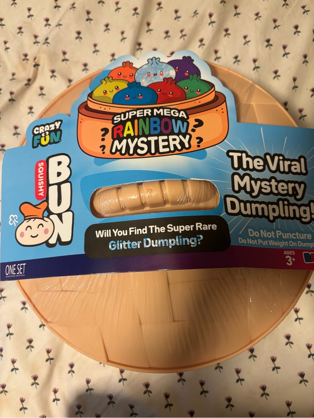 Super Mega Rainbow Mystery Squishy Bun - Beige